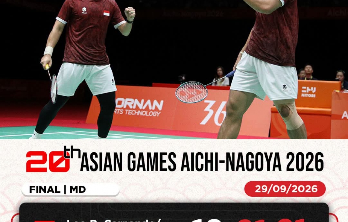 Leo/Daniel Persembahkan Medali Emas Asian Games 2026 Usai Tumbangkan Liang/Wang Lewat Rubber Game