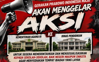 Gerakan Prabowo Indonesia Maju menyuarakan kepedulian terhadap fasilitas pendidikan yang layak bagi seluruh peserta didik