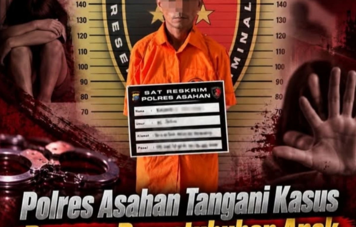 Polres Asahan Tangani Kasus Dugaan Persetubuhan Anak, Ayah Kandung Ditahan