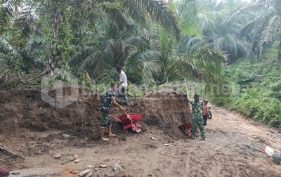 Kodim 0212/TS Percepat Pembangunan Jembatan Beton di Sampuran, Progres Capai 60,10 Persen